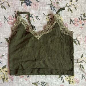 Green Lace Cami